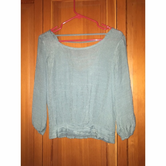 Green Long Sleeve Top