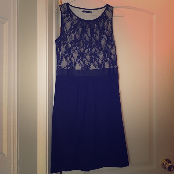 Lace top sheath dress