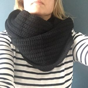 J Crew black scarf snood new
