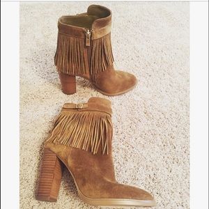 Ivanka Trump Booties with Gold Detailing