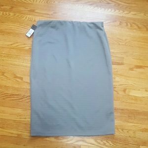 NWT Mossimo Grey Stretch Pencil Skirt