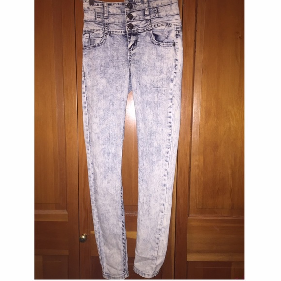 Acid Washed Skinny Jeggings