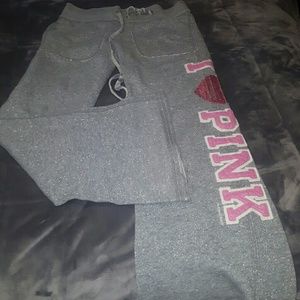 Gray Love Pink sweats.