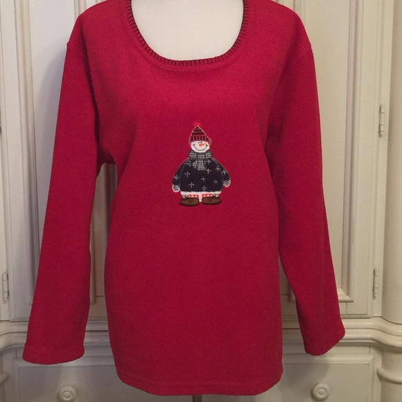 🎄🎄Snowman Fleece Top