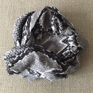 DVF snake print scarf