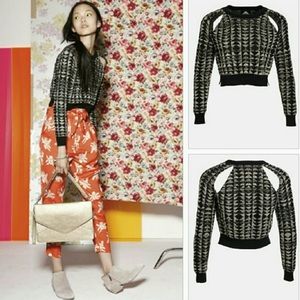 Vena Cava Cropped Cut out Sweater