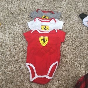 18mo onesie Ferrari set never worn . price neg.
