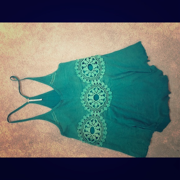 Free People green tank XS