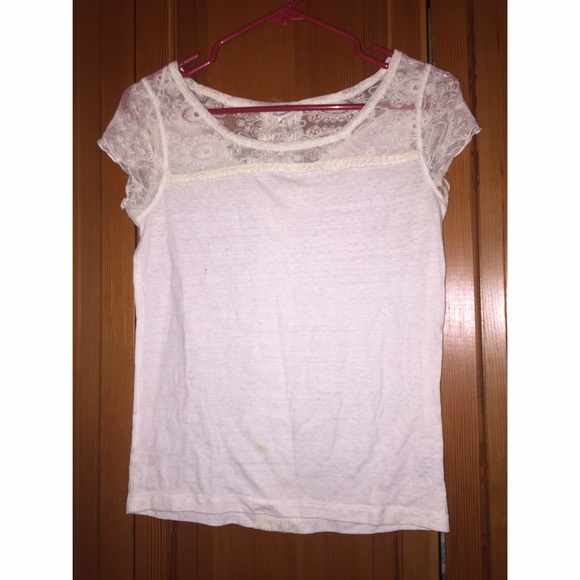 White Lace Tee