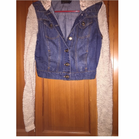 Jean Sweater Cropped Jacket