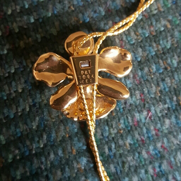 Pretty Flower lariat necklace never worn - Picture 5 of 6