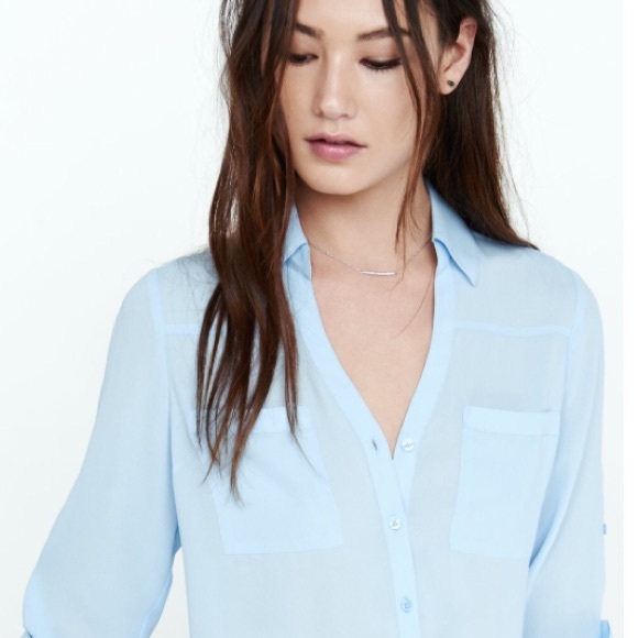 Express Portofino Slim Cut Button Down Shirt