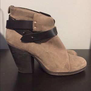 Rag and Bone Harrow Bootie, Taupe, Size 8