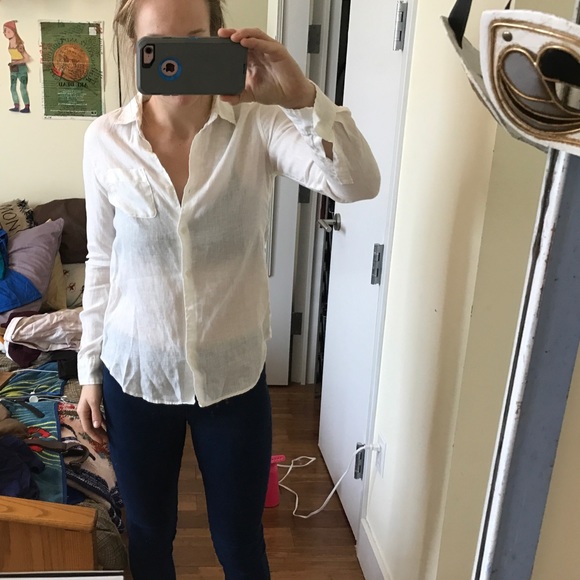 Linen Button down blouse