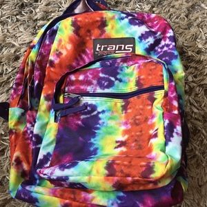 Jansport trans tiedye backpack never used lg 💗💋
