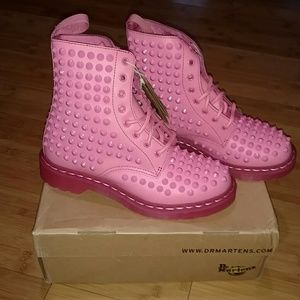 💚 RARE Dr. Marten Acid Pink Boots