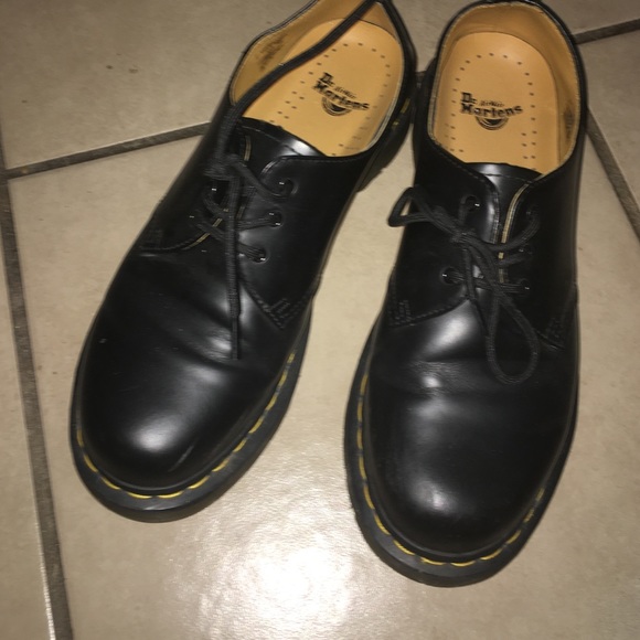 Black Dr. Martens Oxford shoes