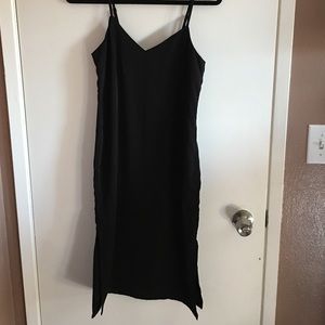 Black slip dress