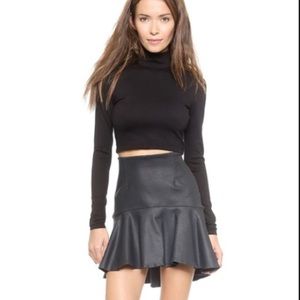 NWT David Lerner Leather Like Skirt