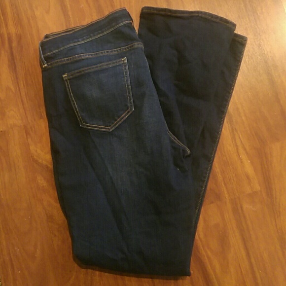 Dark blue jeans, size 14 Tall