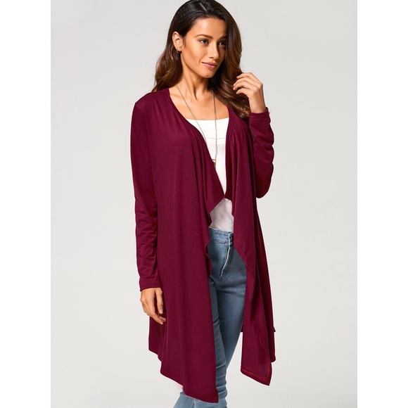 💥LAST ONE!💥 Long Duster Draped Cardigan - Picture 2 of 3