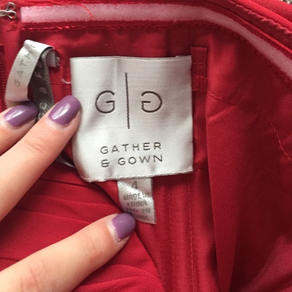 Red bridesmaids dress - Picture 2 of 3