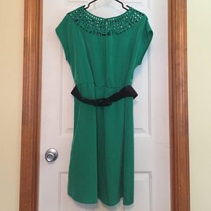 Holiday Green knee length dress