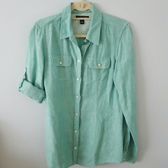 Banana Republic linen camp shirt