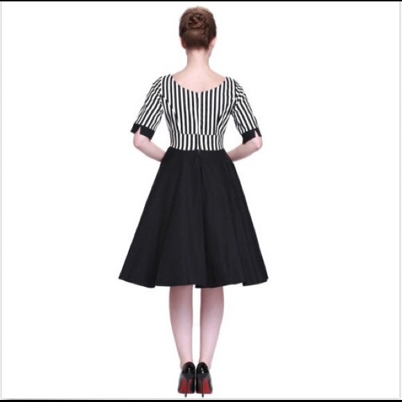 ✨NWT Rockabilly 50s Classic Glamour Swing Dress - Picture 3 of 4