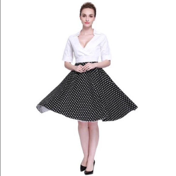 NWT Classic Retro Glamour Rockabilly Swing Dress - Picture 4 of 4