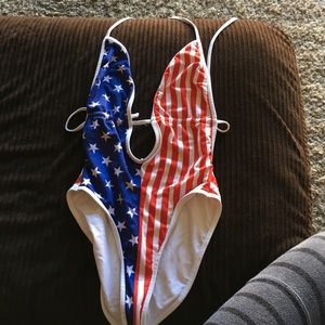 American apparel American flag one piece