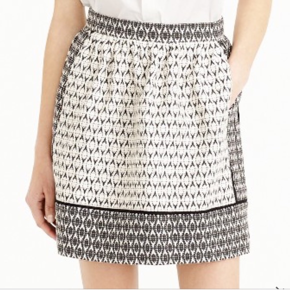 🌷J. Crew Textured Block Print Skirt Size 00