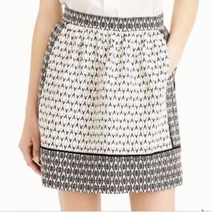 🌷J. Crew Textured Block Print Skirt Size 00