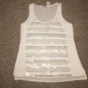 Sparkly sleeveless top