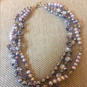 Pearl Necklace Purple