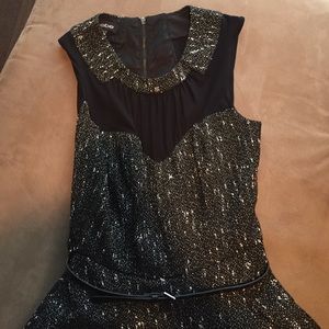 Bebe black and white party dress