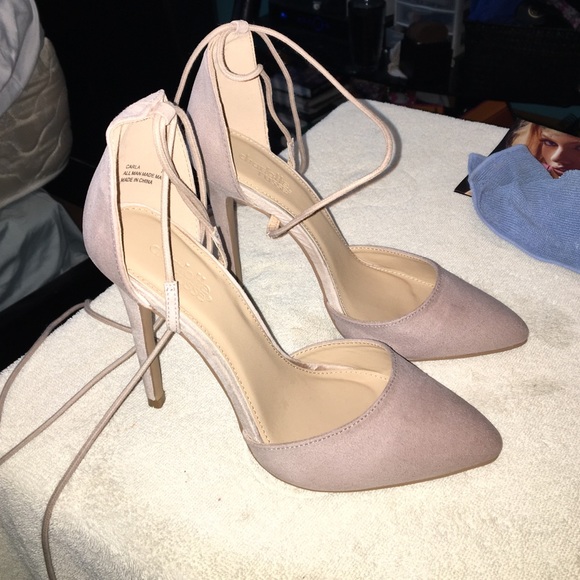 Size 7 lace up pumps from Charlotte Russe