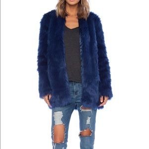 For Love & Lemons Wanderlust Faux Fur Jacket