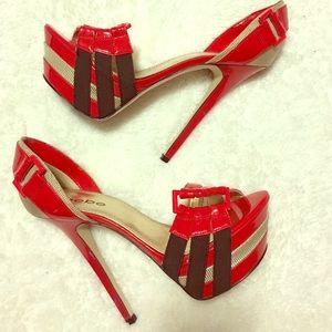 Beautiful Bright Red Party heels