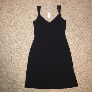 Simple black cocktail dress