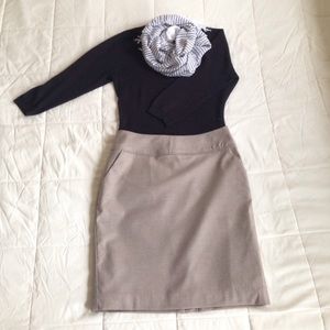 H&M Kakhi Pencil Skirt Size 6
