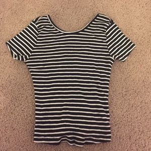 Brandy Melville striped crop top