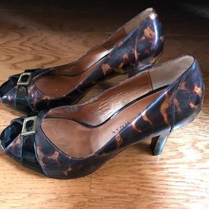 Abstract Cheetah Print Heels