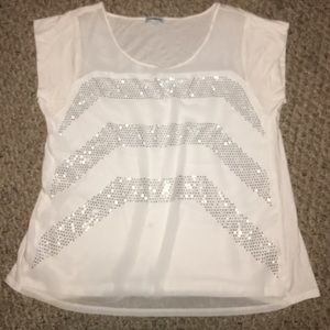 Sparkly short sleeved top