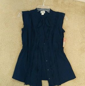 Navy blue Converse blouse