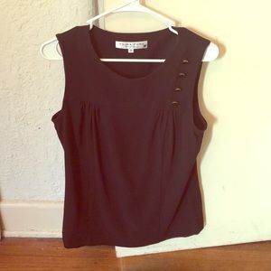 Trina Turk black sleeveless top