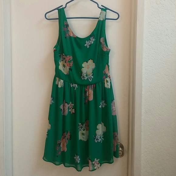 Green Floral Dress