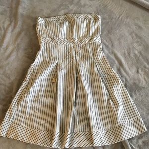 Charlotte Russe Stripped Strapless Day Dress