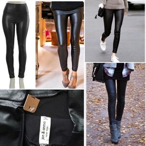 Faux Leather Fleece lined Leggings