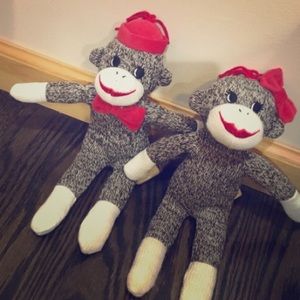 2 Sock monkeys!